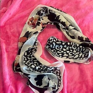 WHBM Floral and Animal Print Women's Scarf